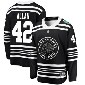 Youth Chicago Blackhawks Nolan Allan Fanatics Branded 2019 Winter Classic Breakaway Jersey - Black