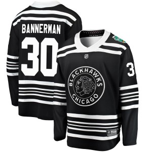 Youth Chicago Blackhawks Murray Bannerman Fanatics Branded 2019 Winter Classic Breakaway Jersey - Black