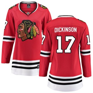 Women's Chicago Blackhawks Jason Dickinson Fanatics Branded Breakaway Home Jersey - Red