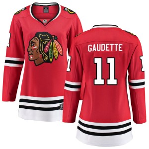 Women's Chicago Blackhawks Adam Gaudette Fanatics Branded Breakaway Home Jersey - Red
