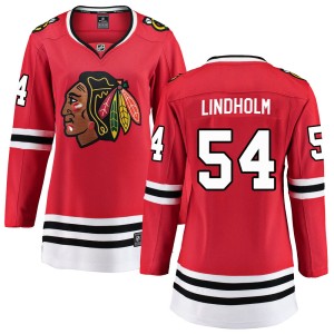 Women's Chicago Blackhawks Anton Lindholm Fanatics Branded Breakaway Home Jersey - Red