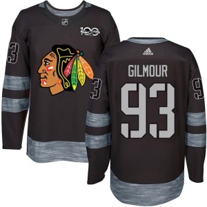 Youth Chicago Blackhawks Doug Gilmour Authentic 1917-2017 100th Anniversary Jersey - Black