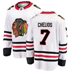 Youth Chicago Blackhawks Chris Chelios Fanatics Branded Breakaway Away Jersey - White