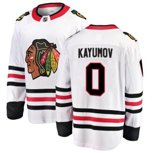 Youth Chicago Blackhawks Artur Kayumov Fanatics Branded Breakaway Away Jersey - White