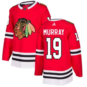 Youth Chicago Blackhawks Troy Murray Adidas Authentic Home Jersey - Red