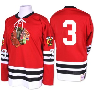 Men's Chicago Blackhawks Keith Magnuson Mitchell and Ness Authentic 1960-61 Throwback Jersey - Red