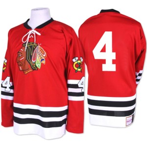 Men's Chicago Blackhawks Niklas Hjalmarsson Mitchell and Ness Premier 1960-61 Throwback Jersey - Red