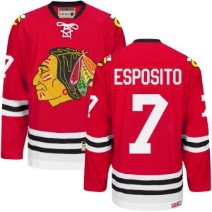 Men's Chicago Blackhawks Tony Esposito CCM Authentic New Throwback Jersey - Red