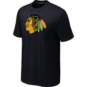 Men's Chicago Blackhawks Big & Tall Logo T-Shirt - - Black