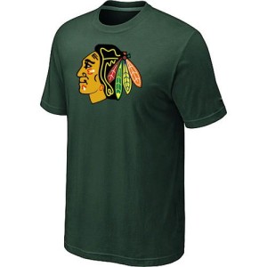 Men's Chicago Blackhawks Big & Tall Logo T-Shirt - Dark - Green