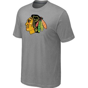 Men's Chicago Blackhawks Big & Tall Logo T-Shirt - - Grey