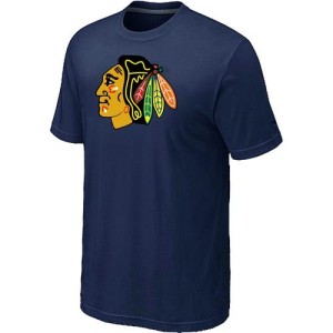 Men's Chicago Blackhawks Big & Tall Logo T-Shirt - - Navy