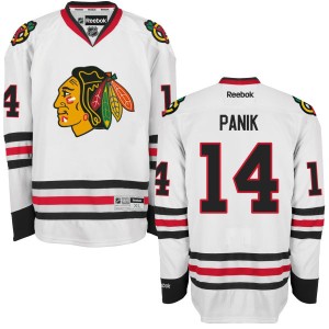 Men's Chicago Blackhawks Richard Panik Reebok Authentic Away Jersey - - White