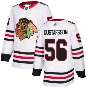 Men's Chicago Blackhawks Erik Gustafsson Adidas Authentic Jersey - White