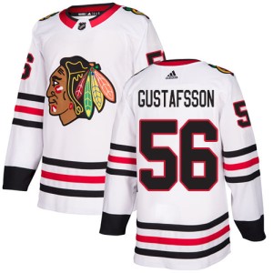Youth Chicago Blackhawks Erik Gustafsson Adidas Authentic Away Jersey - White