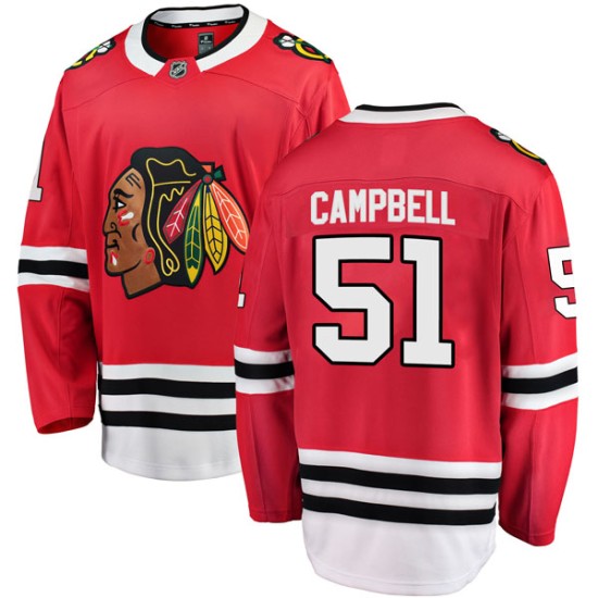 Men's Chicago Blackhawks Brian Campbell Fanatics Branded Breakaway Home Jersey - Red