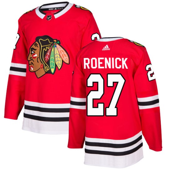 Men's Chicago Blackhawks Jeremy Roenick Adidas Authentic Home Jersey - Red