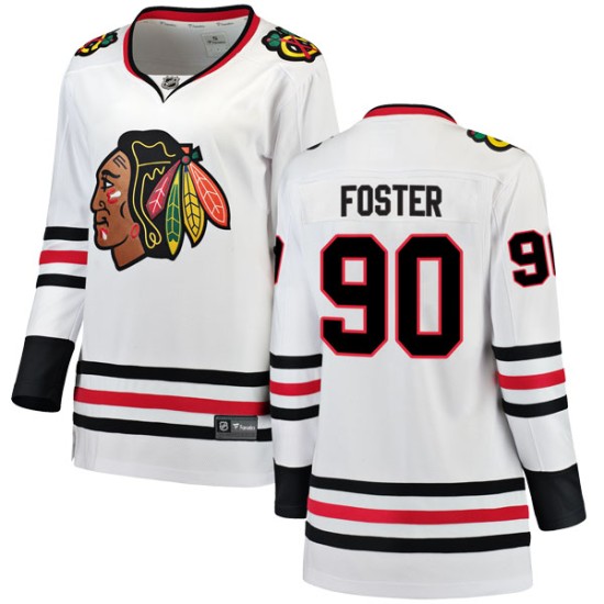 Women's Chicago Blackhawks Scott Foster Fanatics Branded Breakaway Away Jersey - White
