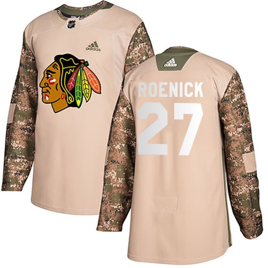 Youth Chicago Blackhawks Jeremy Roenick Adidas Authentic Veterans Day Practice Jersey - Camo