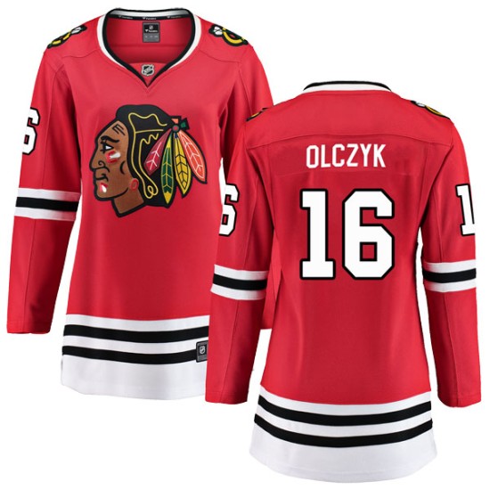 Women's Chicago Blackhawks Ed Olczyk Fanatics Branded Breakaway Home Jersey - Red