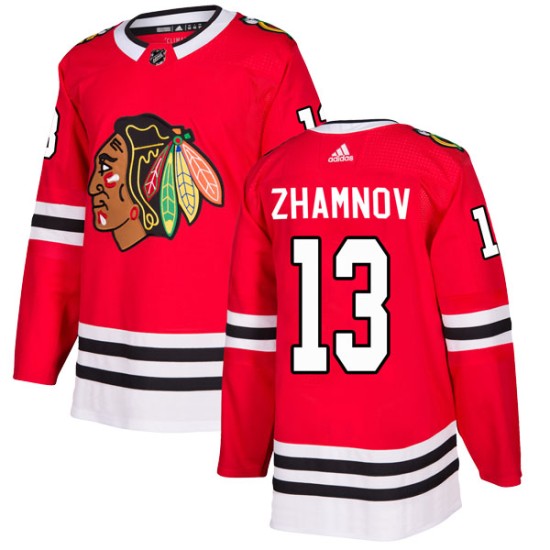 Youth Chicago Blackhawks Alex Zhamnov Adidas Authentic Home Jersey - Red